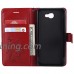 Galaxy J5 Prime Case  UNEXTATI Galaxy J5 Prime Flip Folio PU Leather Wallet Case with Magnetic Closure for Samsung Galaxy J5 Prime (Red #6) - B07GSSKLH6